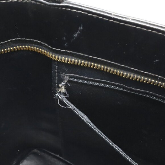 CHANEL Black Leather Logo Shoulder Bag - Picture 10 of 10